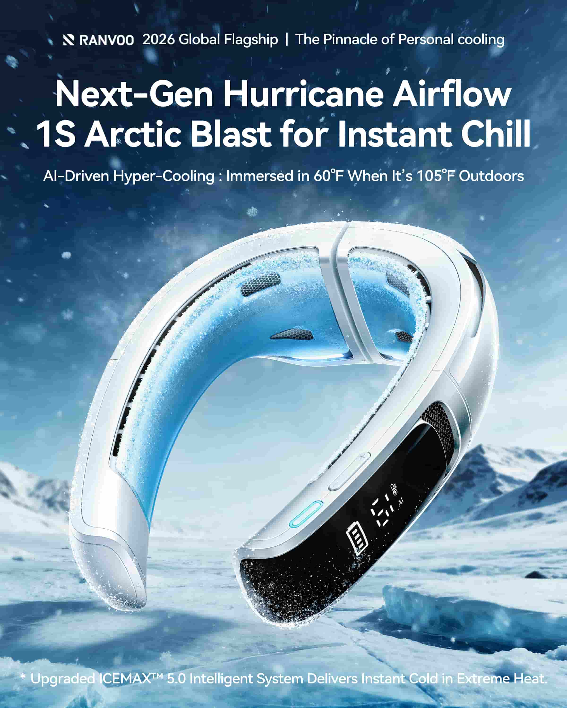 Ranvoo neck air conditioner - 1 second cooling time