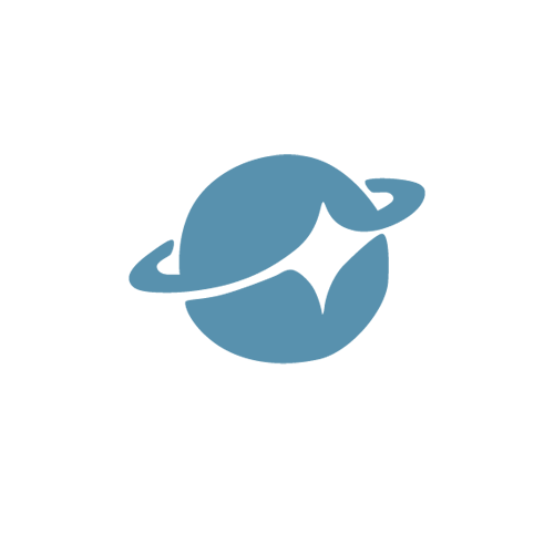Blue recycling symbol