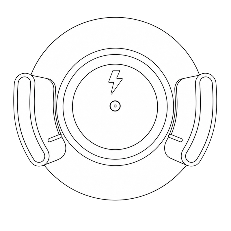 wireless charging wall mount illustration