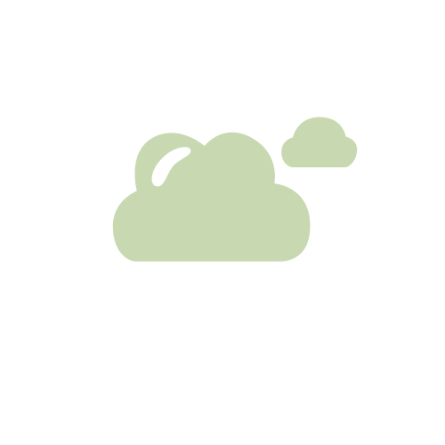 Light green cloud shape